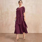 Elegantes Kleid mit Lagenlook und Flatterärmeln