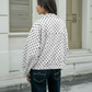 Damen-Polka-Dot-Cropped-Jacke mit Stehkragen📦Kostenloser Versand🔥