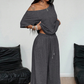 2-teiliges Set aus schulterfreiem Oberteil und Hose für Damen