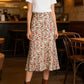 Eleganter Satin Leopardendruck Rock mit Hoher Taille und Schlitz – Schmaler, Unsichtbarer Reißverschluss für Frühling und Sommer