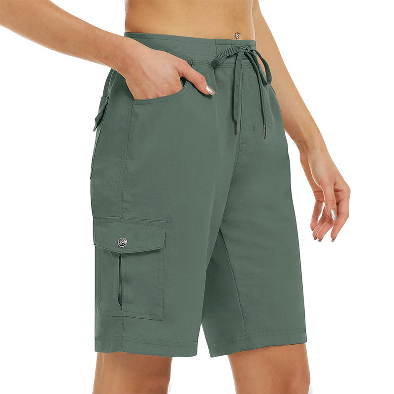 Cargo-Shorts für Damen – schnelltrocknend mit praktischen Taschen – bequem & funktional für Freizeit & Reise