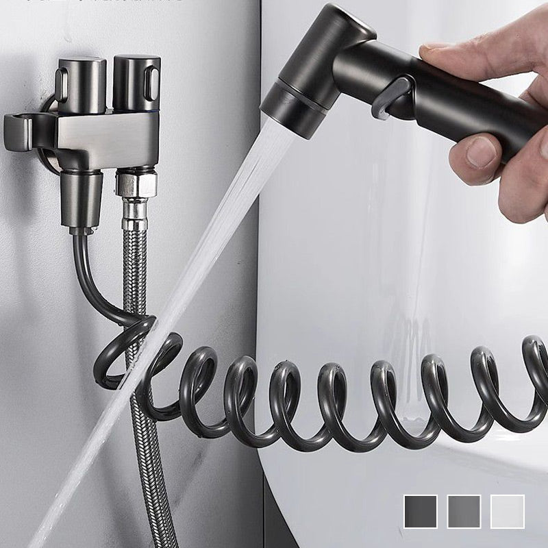 🚽 50 % Rabatt! WC Bidet Dusche Set mit Doppelventil – Hygienische Handbrause für Toilette & Badezimmer