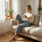 Caprihose für Damen mit Kordelzug und lässigem Schnitt