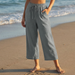 ⏰ 50 % RABATT – Nur für kurze Zeit ✨Damen Sommer Caprihose 🌿 Leicht, Luftig & Vielseitig kombinierbar