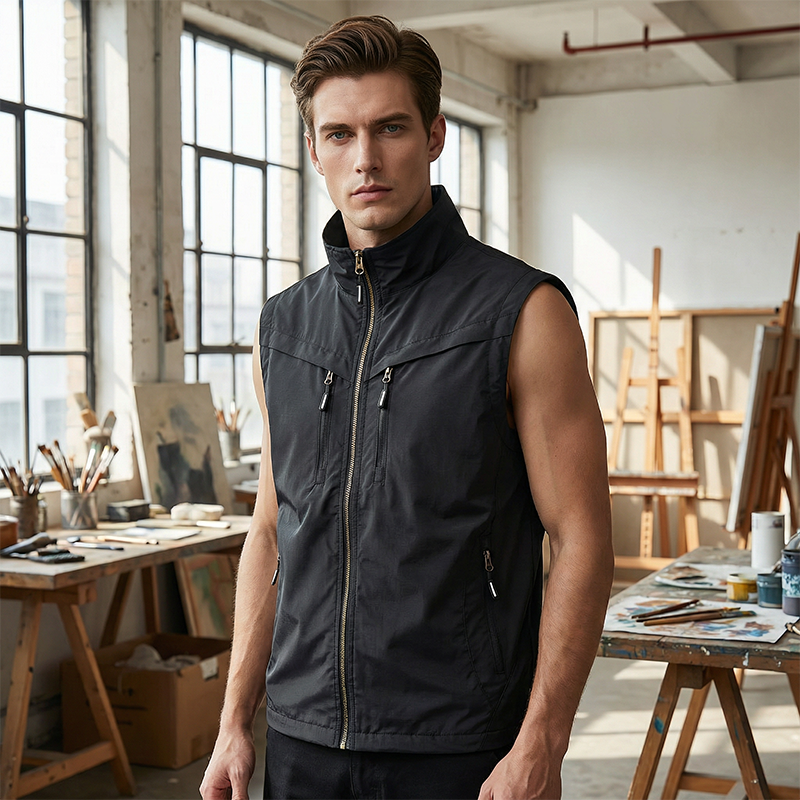 Herren Outdoor Mehrzweckweste mit mehreren Taschen