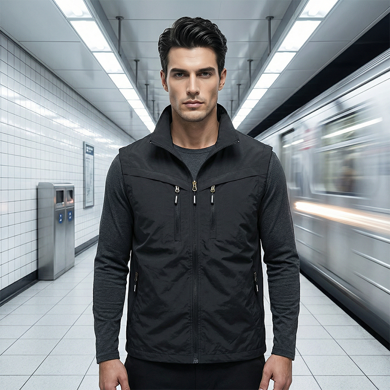 Herren Outdoor Mehrzweckweste mit mehreren Taschen