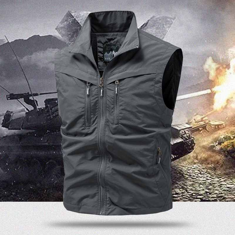 Herren Outdoor Mehrzweckweste mit mehreren Taschen