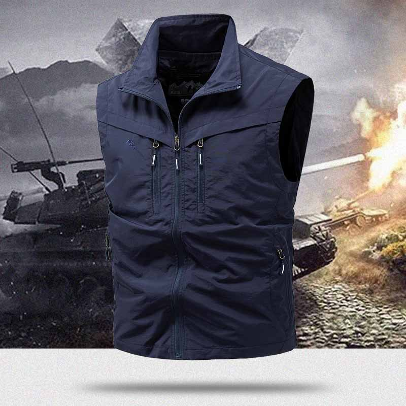 Herren Outdoor Mehrzweckweste mit mehreren Taschen