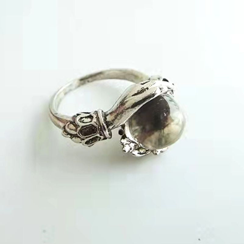 Damenring mit Kristallkugel – Zartes, Elegantes Design für Besondere Momente im Alltag💍✨