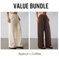 🌸 Bequeme Freizeithose im Lounge-Stil – gestreiftes Muster, elastischer Bund, perfekt für Zuhause, Strand oder Urlaub, kombinierbar mit vielen Oberteilen 👖