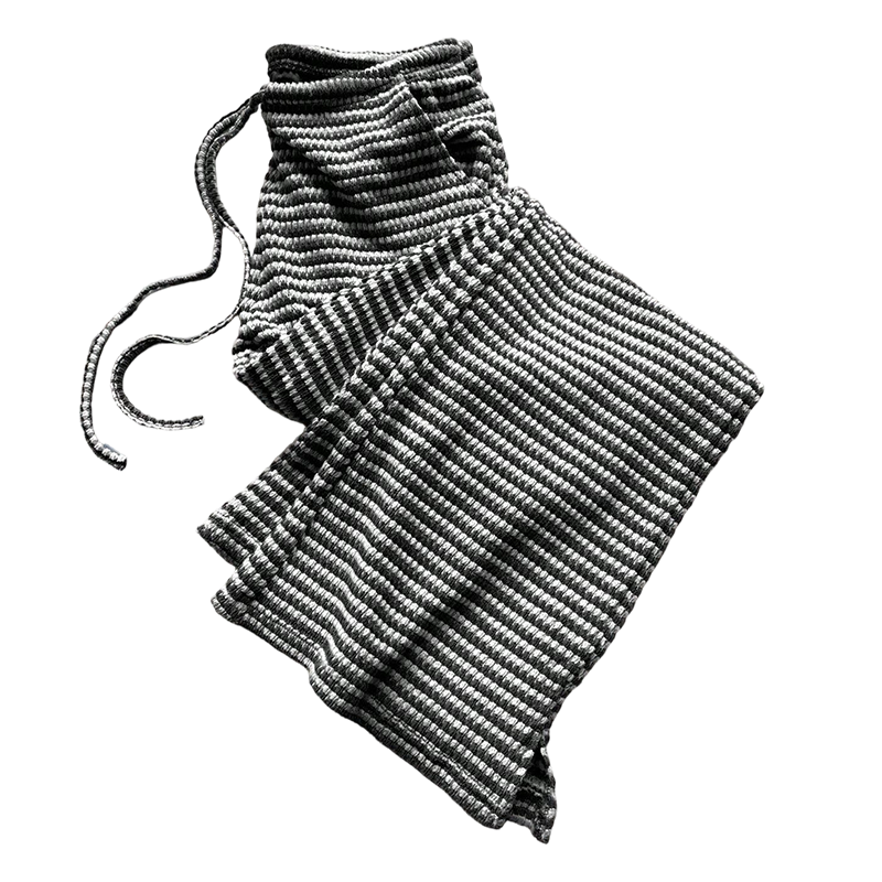 👖 50% RABATT! 🌸 Gestreifte Damenhose mit Kordelzug & Weitem Bein – Bequeme Passform, Leichter Stoff & Perfekt Für Einen Lässigen Look ☀️