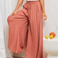 Einfarbige Hochbundhose für Damen