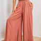 Einfarbige Hochbundhose für Damen