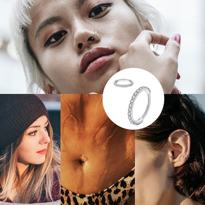 Diamant nese ring smykker