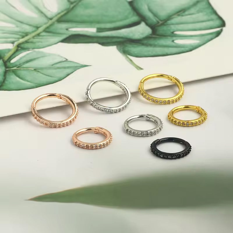 Diamant nese ring smykker