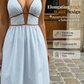 🌸Besonderes Angebot 49% Rabatt🌻 Gestreiftes Neckholder-Maxikleid für Damen