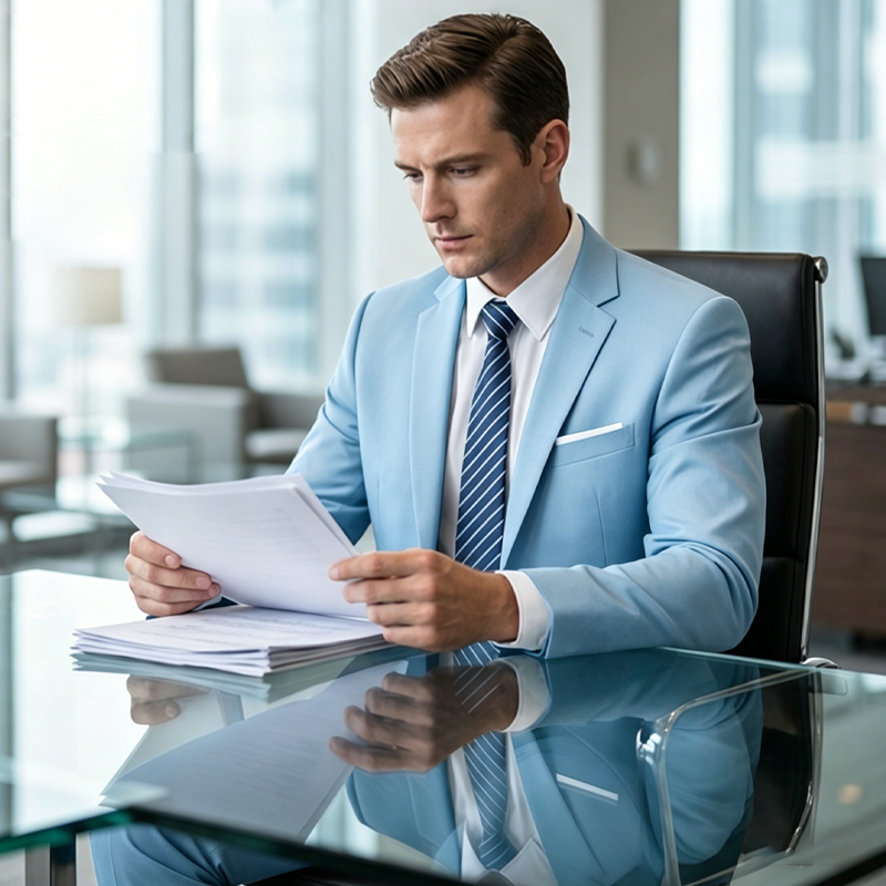 🔥-60% Aktion – Nur solange der Vorrat reicht⏳Zweiteiliges Business-Anzugset für Herren in Modern Fit