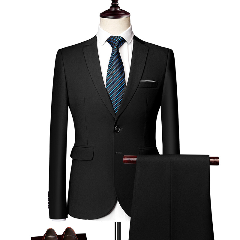 🔥-60% Aktion – Nur solange der Vorrat reicht⏳Zweiteiliges Business-Anzugset für Herren in Modern Fit
