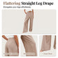 Damen-Freizeithose mit hohem Bund und weitem Bein