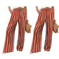 Damen-Freizeithose mit hohem Bund und weitem Bein