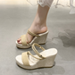 🔥-50% Aktion – Nur solange der Vorrat reicht⏳Keilplatform-Sandalen für Damen— Kostenloser Versand ab zwei Paaren