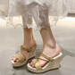 🔥-50% Aktion – Nur solange der Vorrat reicht⏳Keilplatform-Sandalen für Damen— Kostenloser Versand ab zwei Paaren