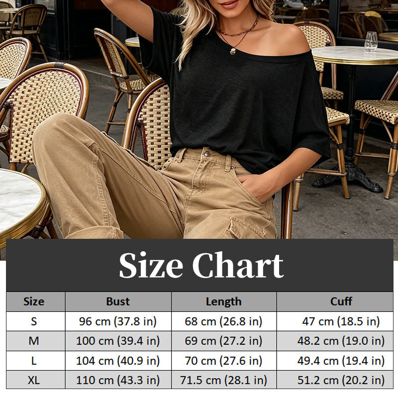 Off-Shoulder T-Shirt für Damen – lässig & sommerlich