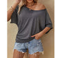 Off-Shoulder T-Shirt für Damen – lässig & sommerlich