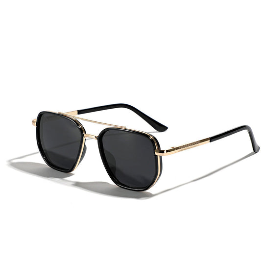 🕶️ Polarisierte Damen-Sonnenbrille – quadratische Form mit Doppelsteg, retro & stilvoll, ideal für Autofahrer & den täglichen Sonnenschutz ☀️