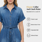 Weiter Jeans-Jumpsuit mit Kragen – lässig, bequem & zeitlos