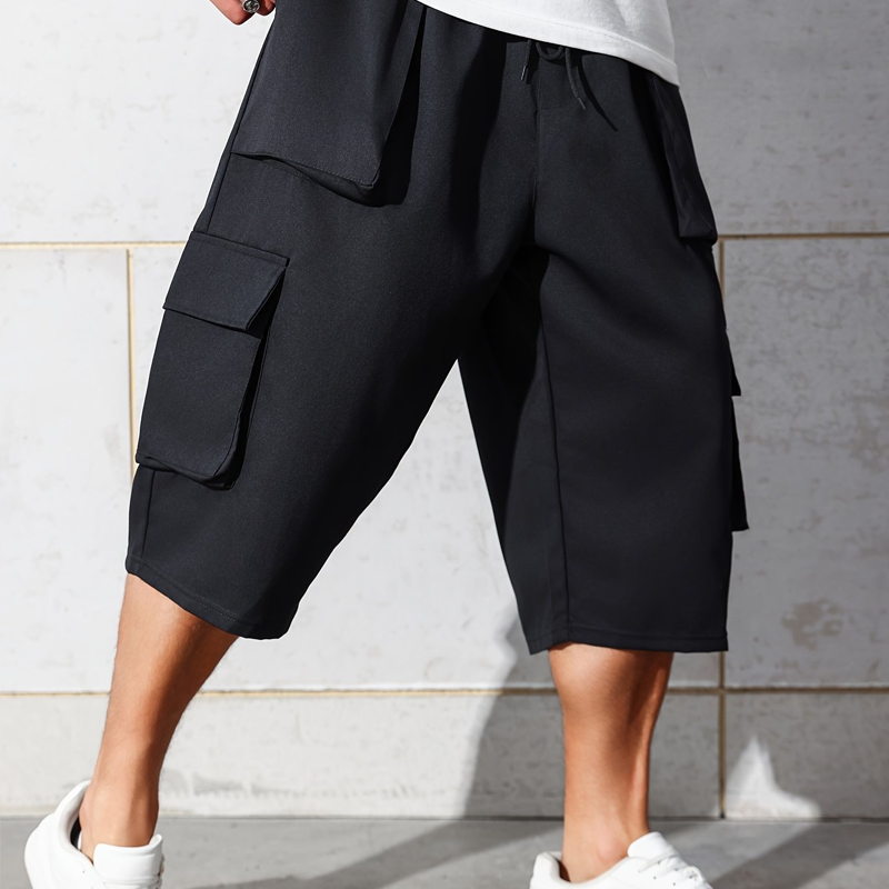 Herren Cargo-Caprihose – lässige Freizeitshorts mit Taschen – bequem, luftig & vielseitig – ideal für Sommer & Outdoor