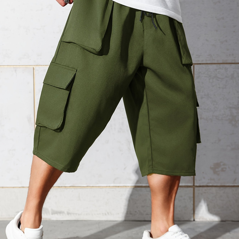 Herren Cargo-Caprihose – lässige Freizeitshorts mit Taschen – bequem, luftig & vielseitig – ideal für Sommer & Outdoor