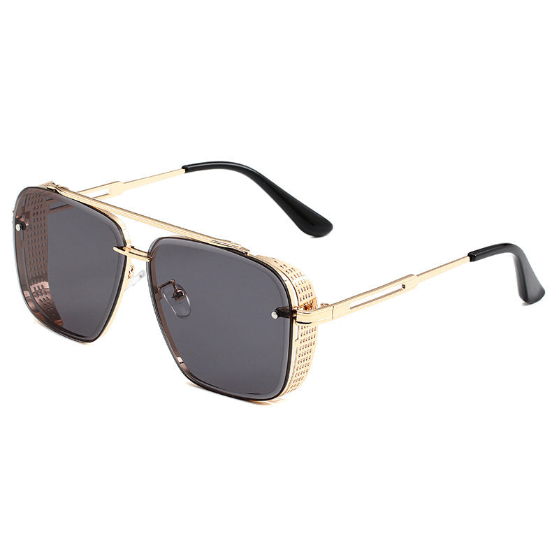 Steampunk-Sonnenbrille mit eckigem Rahmen – stylisch, auffällig & UV-schützend – ideal für Festival, Party & Alltag🕶️✨