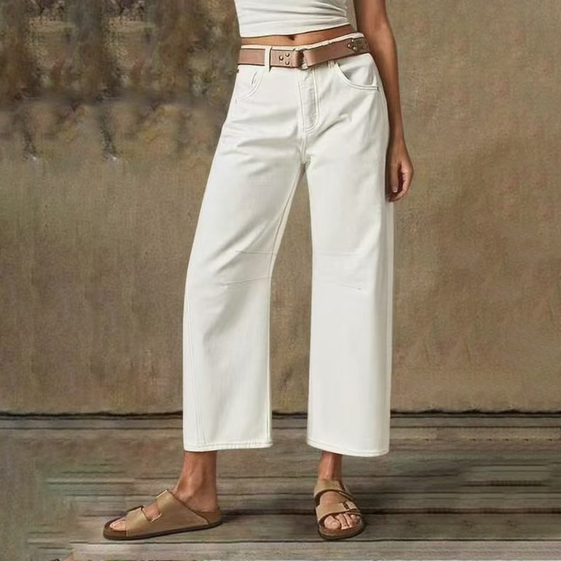 Klassische weite Damenhose – schlicht, elegant & bequem