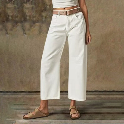 Klassische weite Damenhose – schlicht, elegant & bequem