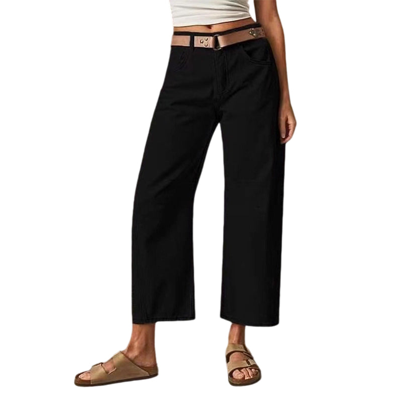 Klassische weite Damenhose – schlicht, elegant & bequem