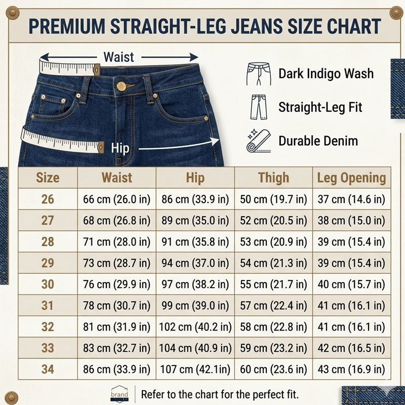High-Waist Straight-Jeans für Damen – klassisch, bequem & zeitlos