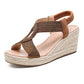 ☀️👡Boho-Keilabsatz-Sandalen für Damen – geflochten, leicht & vielseitig
