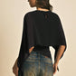 Chiffon-Bluse mit Kapuzenärmeln – elegant, vielseitig & bequem