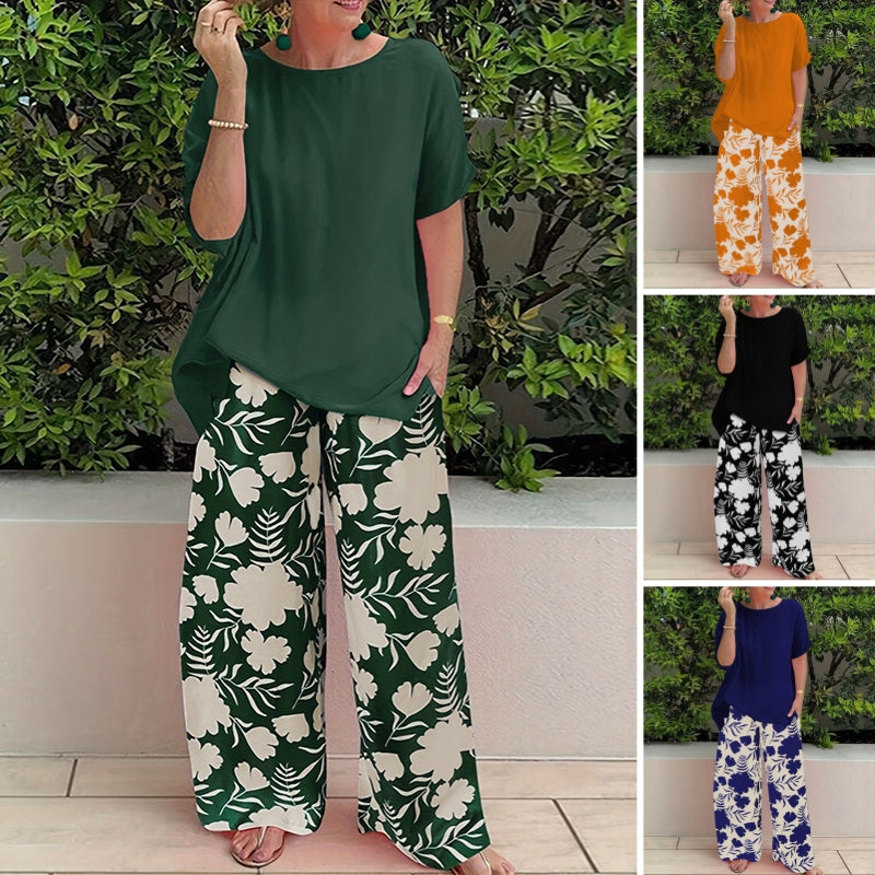 👚 2-teiliges Sommer-Set mit bedrucktem Kurzarm-Oberteil & Shorts – leicht, luftig & vielseitig für Alltag, Strand & Freizeit 🌸☀️