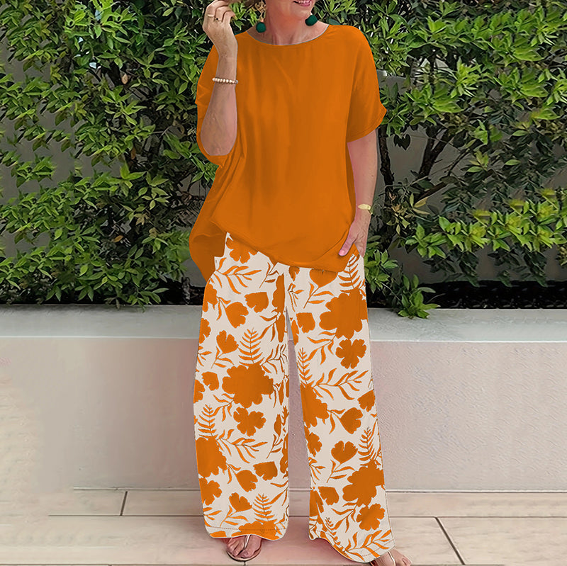 👚 2-teiliges Sommer-Set mit bedrucktem Kurzarm-Oberteil & Shorts – leicht, luftig & vielseitig für Alltag, Strand & Freizeit 🌸☀️