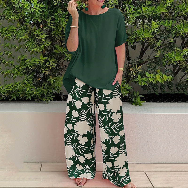 👚 2-teiliges Sommer-Set mit bedrucktem Kurzarm-Oberteil & Shorts – leicht, luftig & vielseitig für Alltag, Strand & Freizeit 🌸☀️