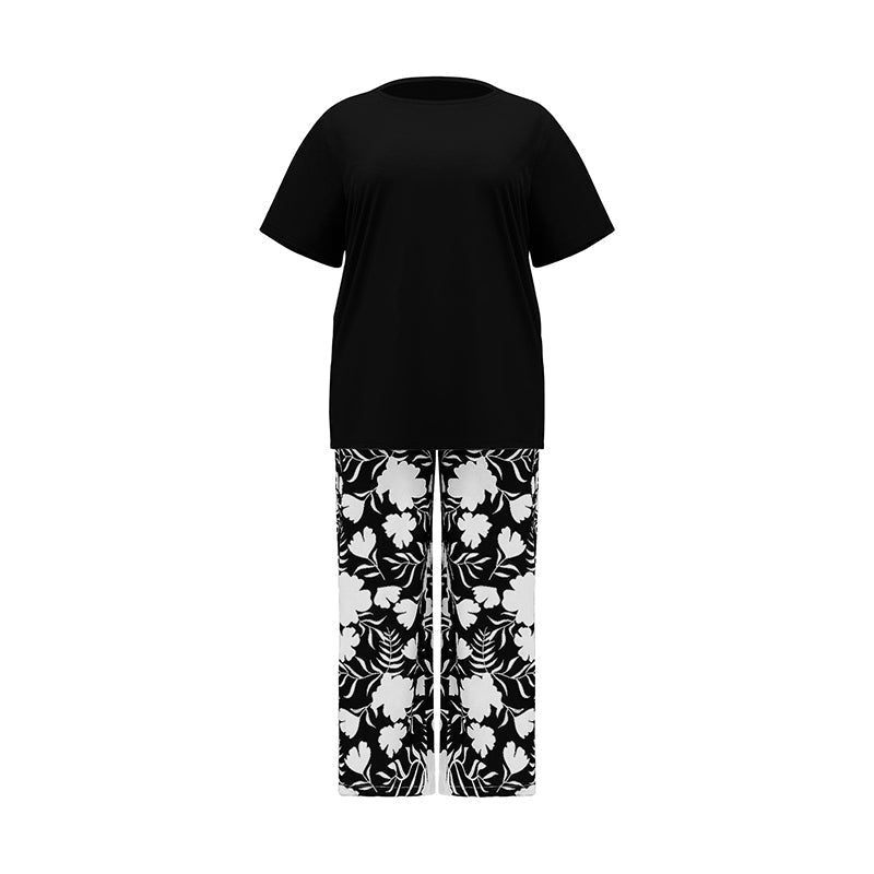 👚 2-teiliges Sommer-Set mit bedrucktem Kurzarm-Oberteil & Shorts – leicht, luftig & vielseitig für Alltag, Strand & Freizeit 🌸☀️