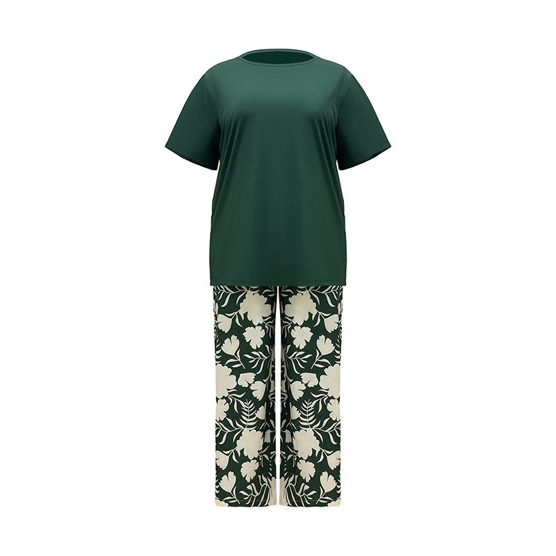 👚 2-teiliges Sommer-Set mit bedrucktem Kurzarm-Oberteil & Shorts – leicht, luftig & vielseitig für Alltag, Strand & Freizeit 🌸☀️