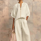 ✨🔥Einfarbiges 2-teiliges Freizeit-Trainingsanzug-Set für Damen