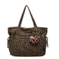 Canvas-Schultertasche mit Leoprint – lässig & robust – perfekt für den Alltag