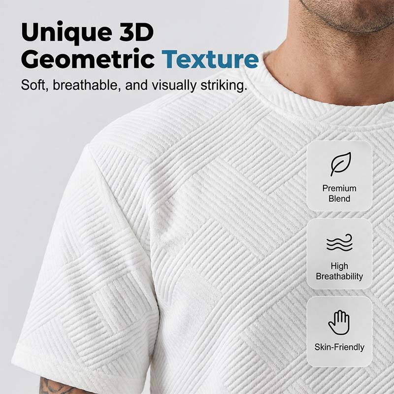 Strukturiertes 2-teiliges Herren-Set – Shirt & Shorts – lässig & sommerlich