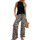 Damen Set – ärmelloses Top & gemusterte extrawette Hose – luftig, elegant & vielseitig – ideal für Sommer, Büro & Urlaub