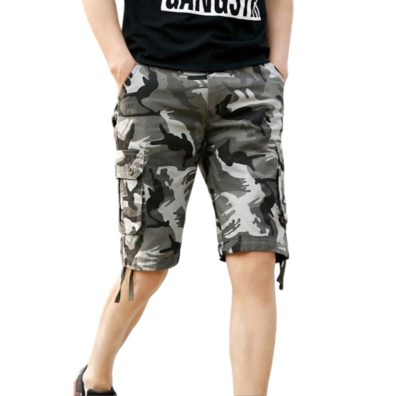 Men's Cotton Blend Camouflage Cargo Shorts