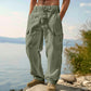 📢📢Letzter Tag – 50 % Rabatt!! ⏰Herren Cargo-Hose aus Baumwolle & Leinen 🌿 Locker, Atmungsaktiv & Alltagstauglich